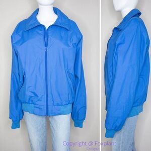 Vintage Helly Hansen blue‎ jacket with zipper, size L